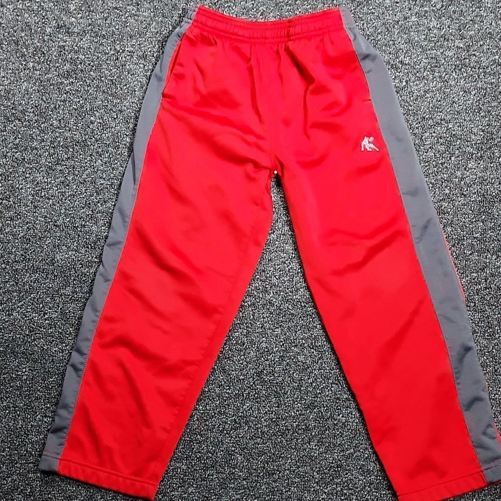 Andi XS 4/5 Red & Gray Boy's Kid's Athletic Pants